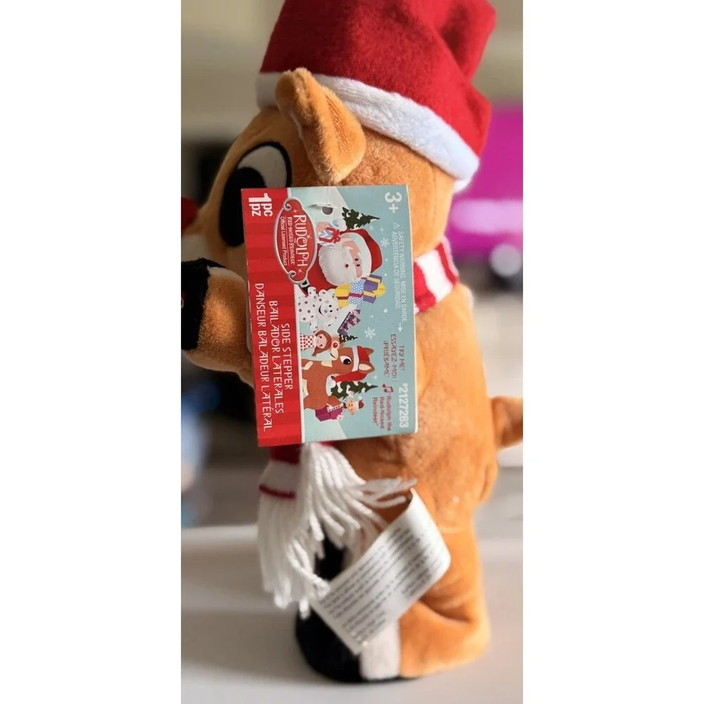 GEMMY Rudolph the Red Nosed Reindeer Side Stepper - Sings & Dances  NWT